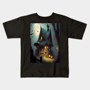 Halloween Witch House Kids T-Shirt